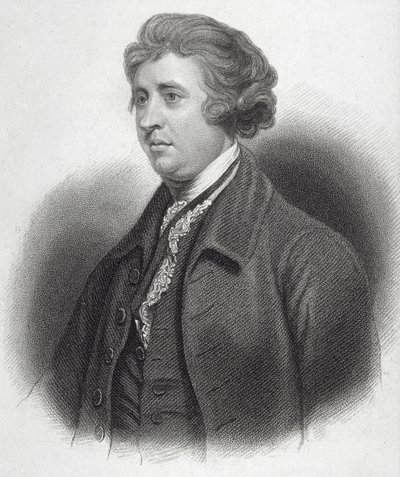 Portrait of Edmund Burke by English School